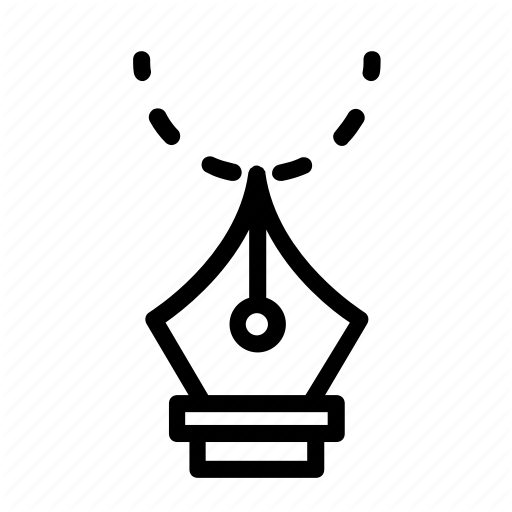 Fountain, Icon, Pen, Vector Icon