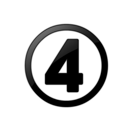 Number Four Icon