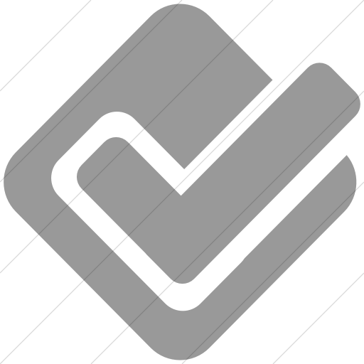 Simple Light Gray Social Media Foursquare Icon