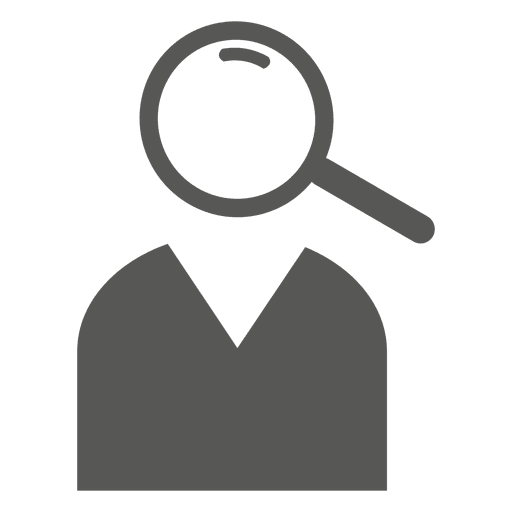Businessman Magnifying Head Icon