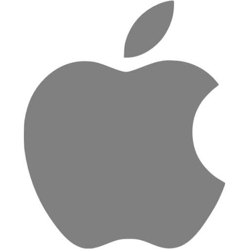 Gray Apple Icon