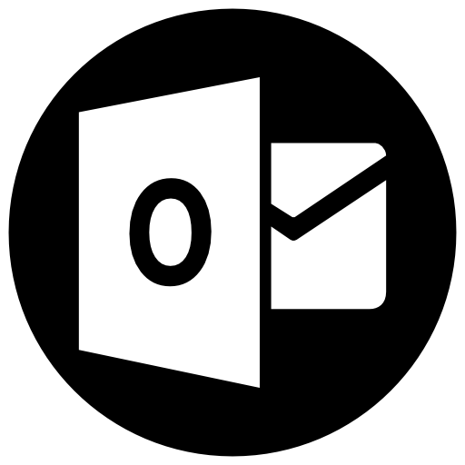Outlook Icon Free Of Address Book Providers In Black White Icons