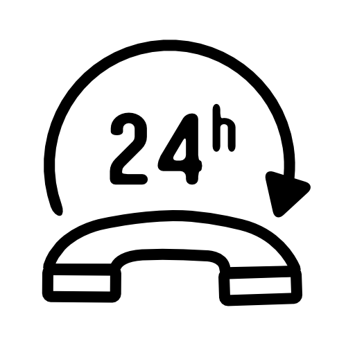 Hours Phone Attention Service Free Vector Icons Designed