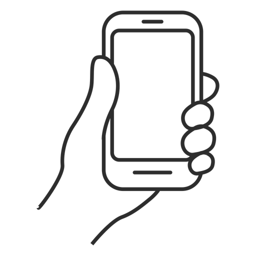 Handheld Cellphone Icon