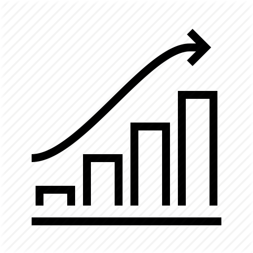 Arrow, Bar, Chart Icon