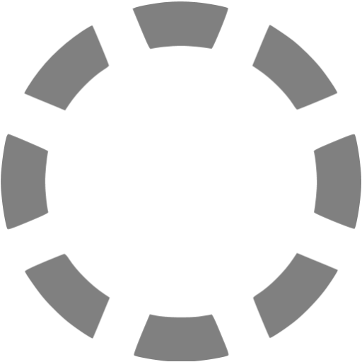 Gray Circle Dashed Icon