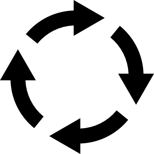 Rotating Arrows Circle Icons Free Download