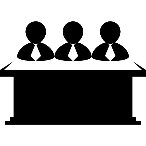 Businessmen Team Behind A Desktop Icons Free Download