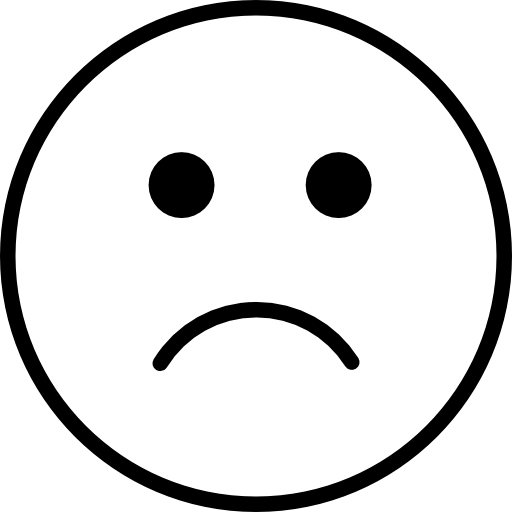 Sad Emoji Black And White