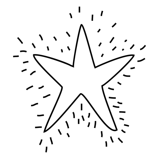 Star Hand Drawn Stroke Icon