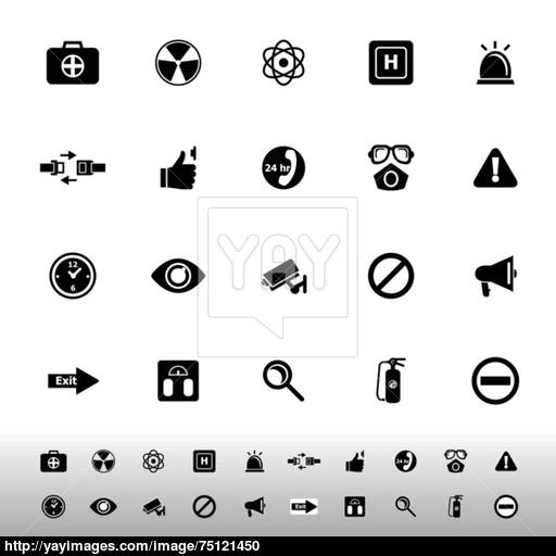General Healthcare Icons On White Background Vector