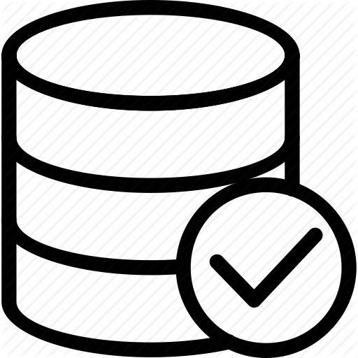 Checked, Database, Verified, Verify Icon