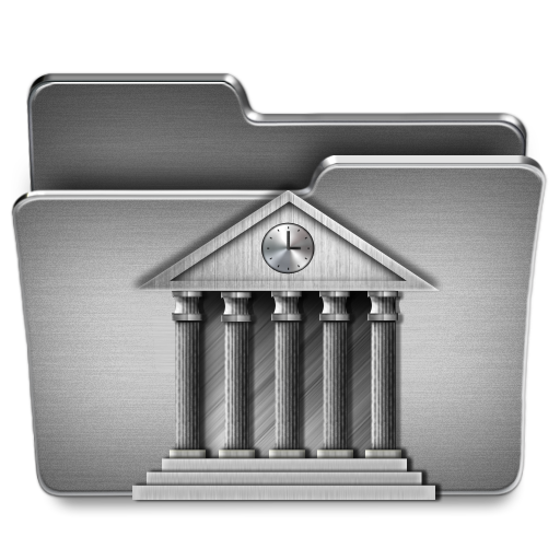 Library, Folder Icon Free Of Steel System Icons