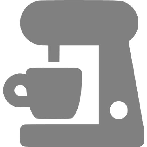 Gray Coffee Maker Icon