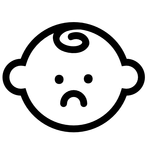 Sad Baby Face Free Vector Icons Designed