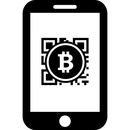 Bitcoin Qr Code On Mobile Phone Screen Icons Free Download