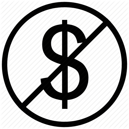 Anti Dollar, Free Of Charge, No Dollar, Sign Icon