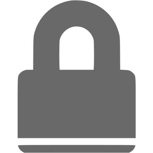 Dim Gray Padlock Icon