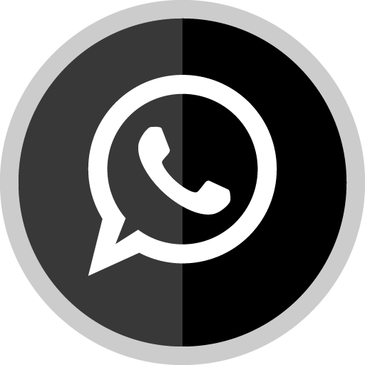 Free Whatsapp Silver Round Social Media Icon