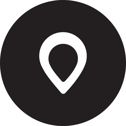 Full, Location, Map, Pin, Place, Round Icon