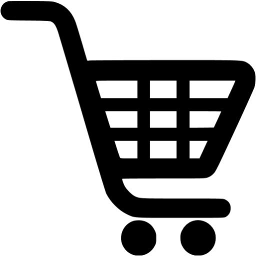 Black Shopping Cart Icon