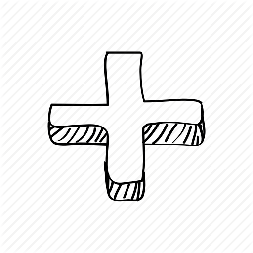 Add, Drawn, Free, Hand, Plus, Sketch Icon