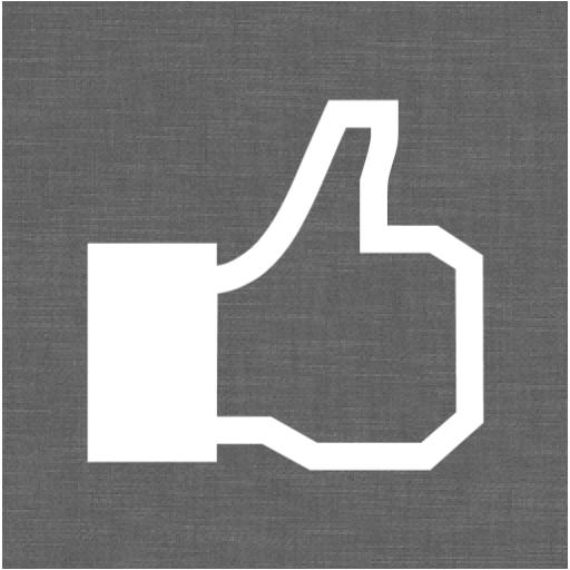 Grey Wall Facebook Like Icon
