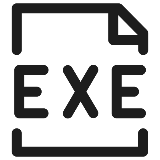Coding, Exe, Filetype, Format, Program, Programming, Software Icon