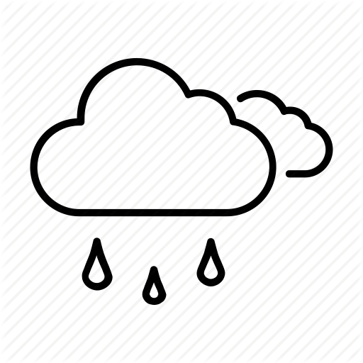 Clouds, Forecast, Rain, Rain Drops, Weather Icon