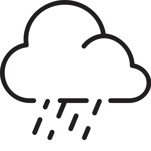 Cloud, Downpour, Rain, Weather Icon