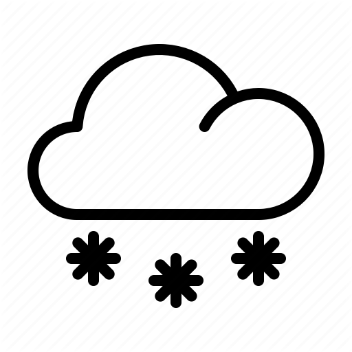 Cloud, Forecast, Snow, Weather Icon