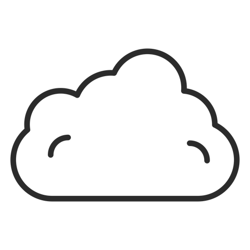 Sky Cloud Stroke Icon