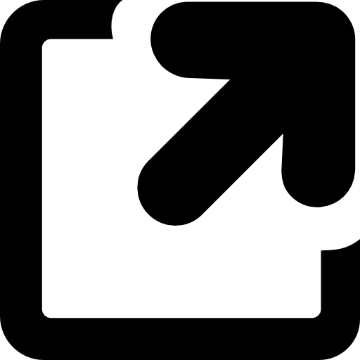 Upper Right Arrow In Square Button Outline Icons Free Download