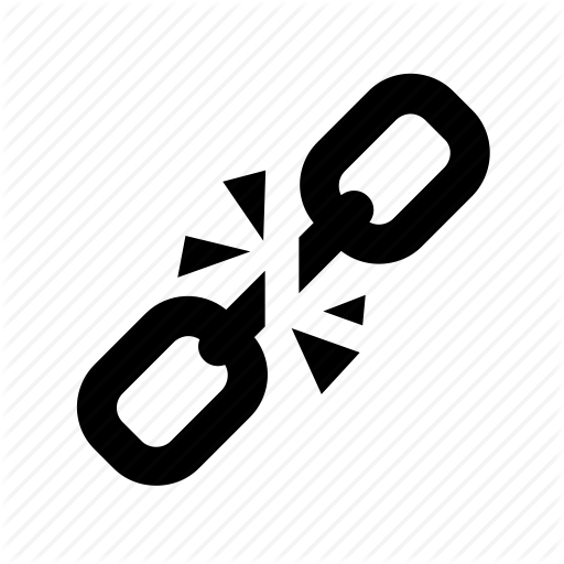 Broken, Chain, Cutting, Disconnect, Freedom, Link Icon