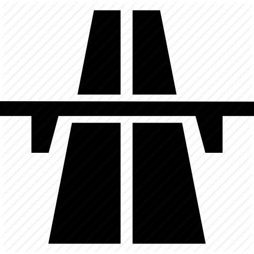 Expressway, Freeway, Highway, Motorway, Roadway Icon
