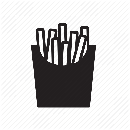 Chips, Deep Fried, Fast, Food, French, Fries, Potato, Snack, Time Icon