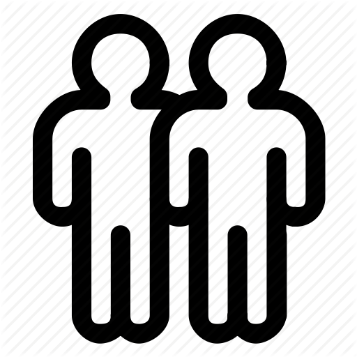 Friends, Group, Men Icon