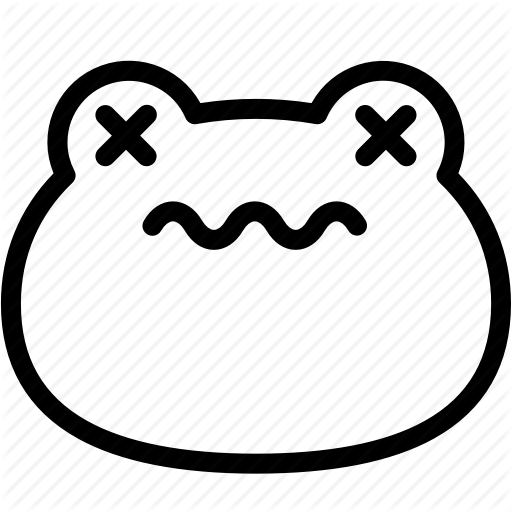 Dead, Emoji, Emotion, Expression, Face, Feeling, Frog Icon