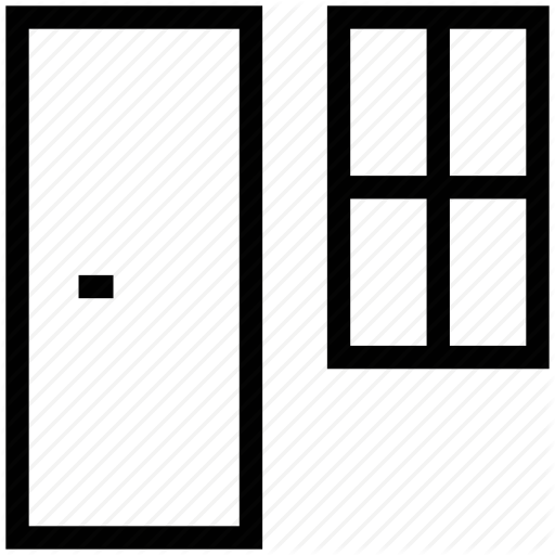 Door With Window, Home Door, Home Front Door And Window, House