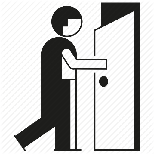 Office Door Icons Office Workplace