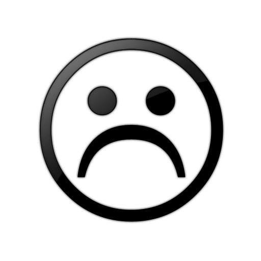 Sad Face Icon Style