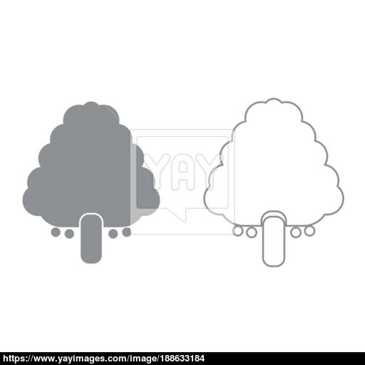 Fruit Tree It Is Black Icon Vector