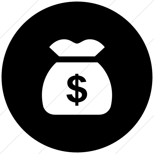 Flat Circle White On Black Ocha Humanitarians Activity