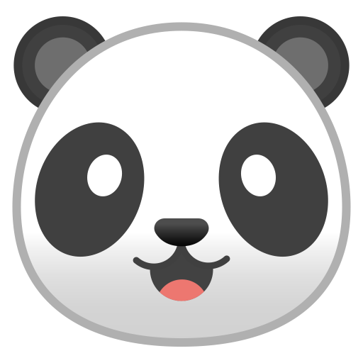 Panda Face Icon Noto Emoji Animals Nature Iconset Google
