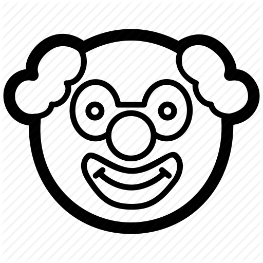 Circus, Clown, Emoji, Emoticon, Face, Funny Icon