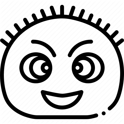 Curly, Emoji, Frizzy, Funny, Fuzzy, Kinky, Ringlety Icon