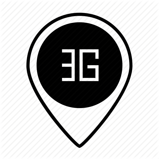 Map, Mobile, Mobile Internet, Online, Three G Icon