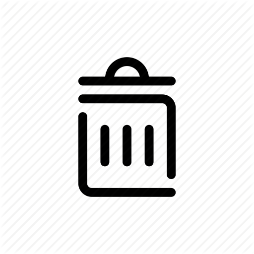 Bin, Delete, Garbage, Litter, Recycle, Remove, Trash Icon