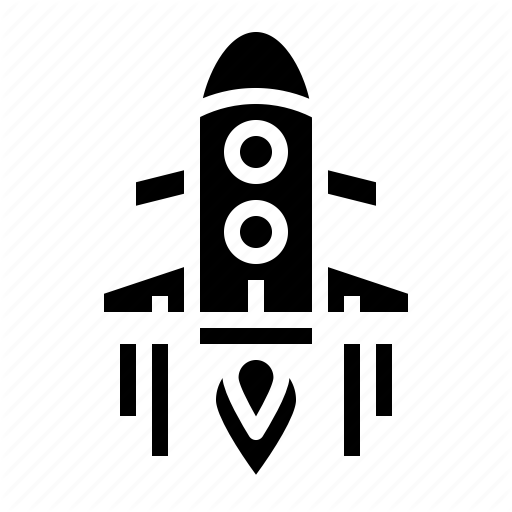 Education, Rocket, Science, Space Icon