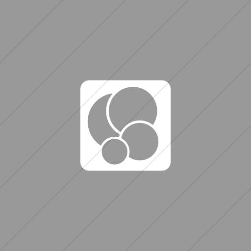 Flat Square White On Light Gray Foundation Social